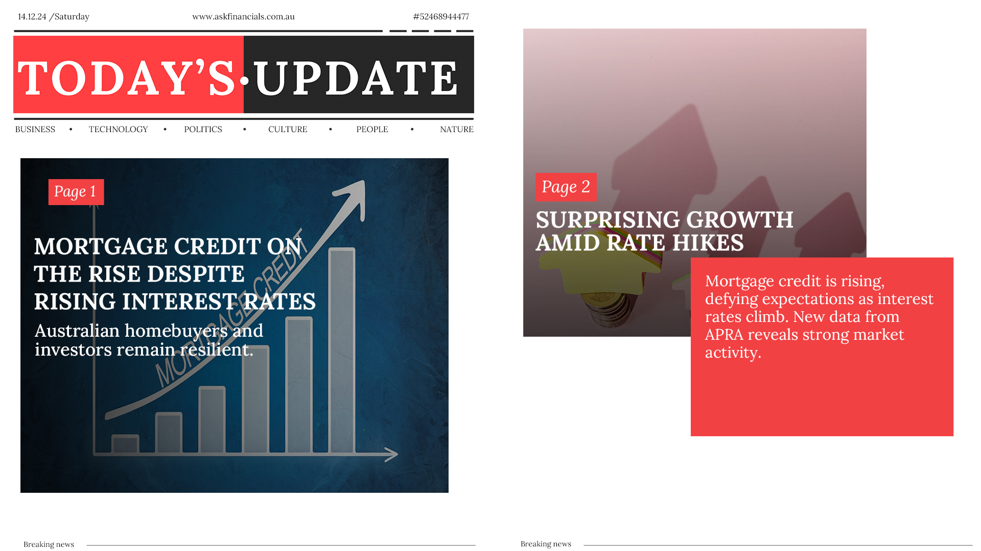 MORTGAGE CREDIT SOARS DESPITE RISING INTEREST RATES